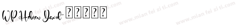 WP Hebrew David字体转换